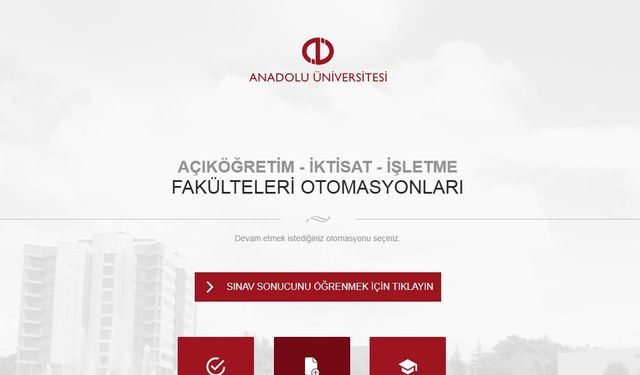 AÖF sonuç ekranına sınav notları eklendi! Sonuçları öğrenmek için tıklayın