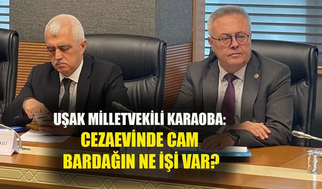 Uşak Milletvekili: Cezaevinde cam bardağın ne işi var?