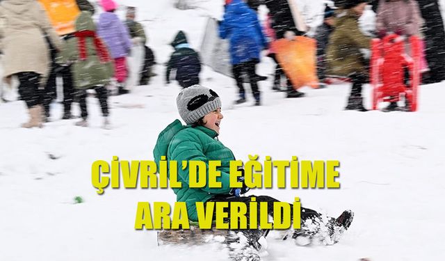 Çivril'de taşımalı eğitime kar nedeniyle ara verildi