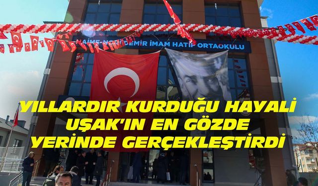 Yıllardır kurduğu hayali, Uşak'ın güzde yerinde gerçekleştirdi