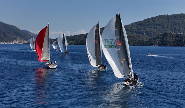 Marmaris'teki 3'üncü ayak yarışlarına Almanya, Fransa, Rusya ve Ukrayna'nın yer aldığı 250 sporcu katıldı