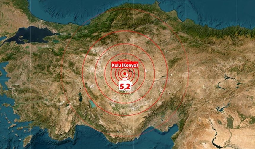 Konya Kulu'da 5,2 şiddetinde deprem