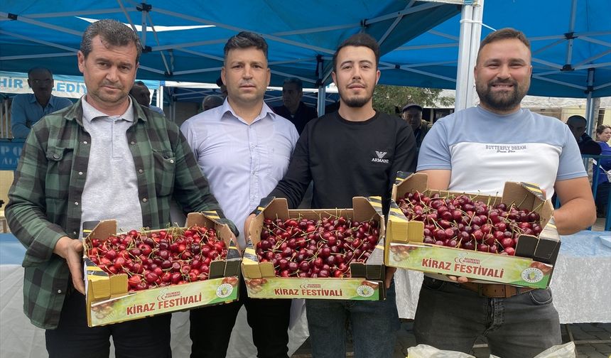 Alaşehir Uluderbent'te yılın en güzel kirazı seçildi