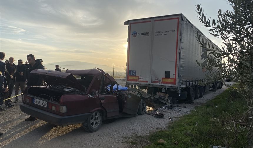 Eşme'nin komşusu Alaşehir'deki kazada Nasuh Sarıöz isimli belediye çalışanı hayatını kaybetti