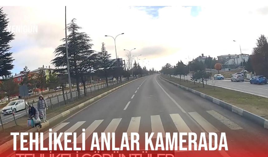 Kütahya ve Afyon arasındaki yolda ölümden döndüğü anlar kameraya yansıdı!