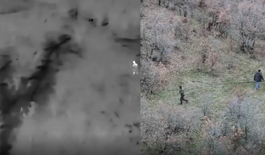 Uşak'ta yasa dışı avlananlar termal dronla yakalandı