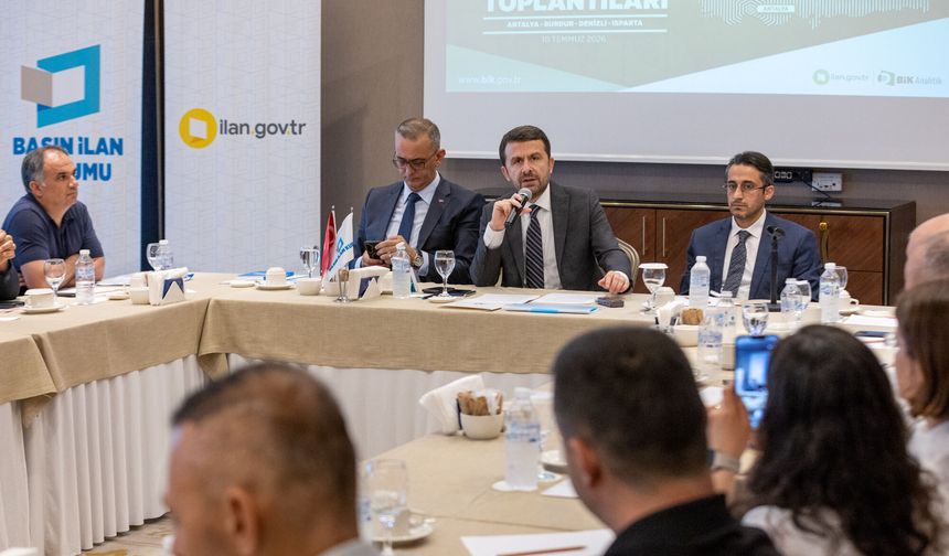 Antalya, Burdur, Denizli ve Isparta'daki haber sitesi ve gazete temsilcileriyle buluştu