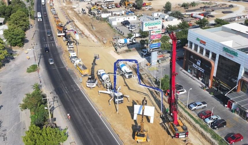 Uşak ve İzmir arasında seyahat edenlerin kullanacağı alt geçit Turgutlu'ya yapılıyor