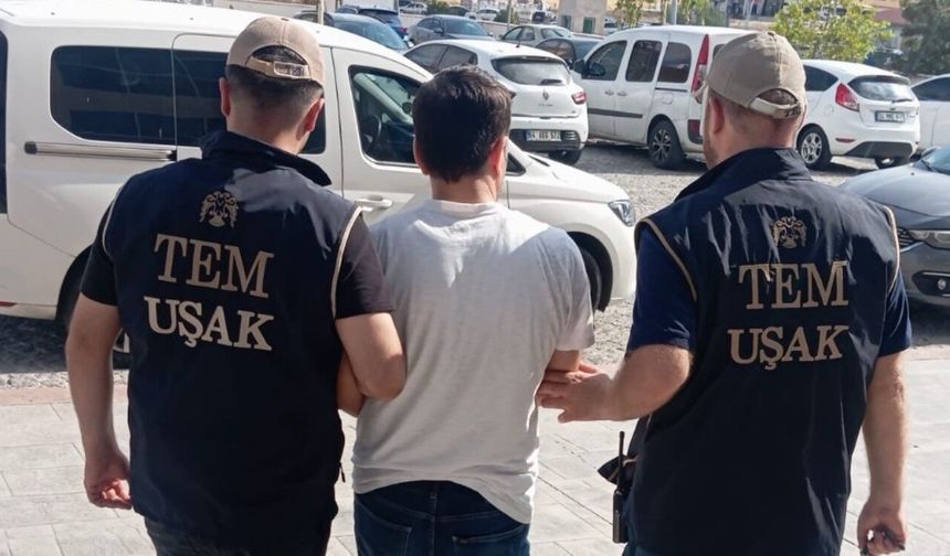 Uşak'ta FETÖ PDY kapsamında cezası olan 1 kişi cezaevine kondu