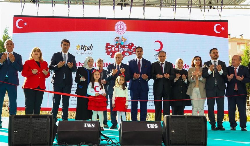 Uşak Özdilek Kızılay Anaokulu'nun açılışı için tören yapıldı
