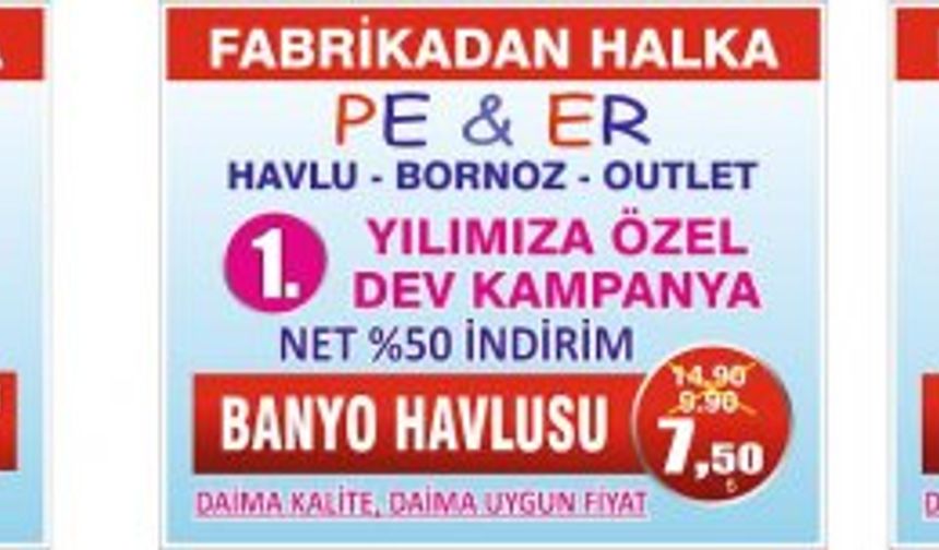 PE & ER HAVLU BORNOZ