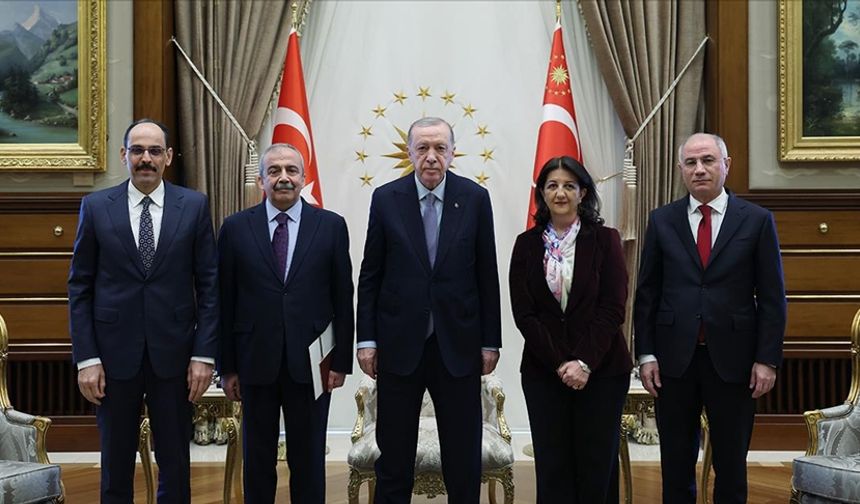 Cumhurbaşkanı Erdoğan, MİT Müsteşarı ve Efgan Ala, DEM Heyetiyle görüştü!
