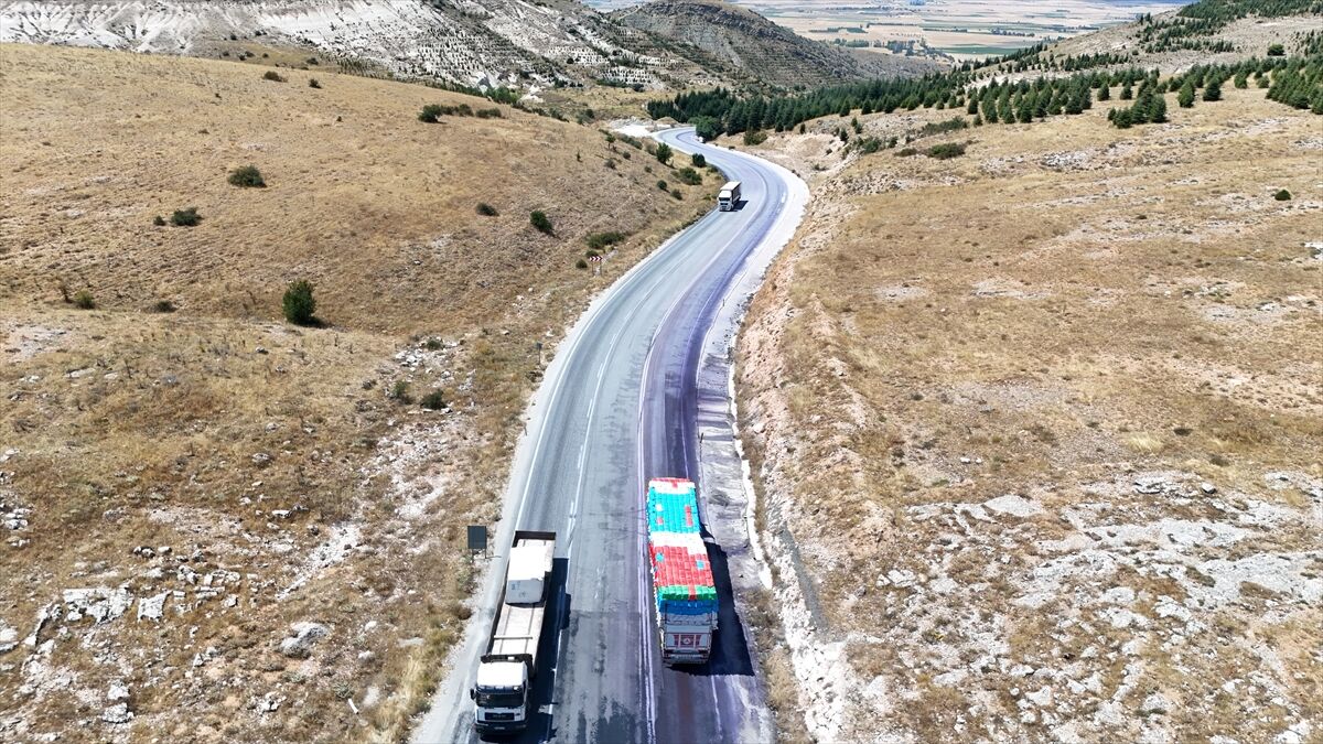 Aa 20260818 42240841 42240837 Afyonkarahisarda Tirdan Karayoluna Dokulen Boyanin Temizligi Suruyor (1)